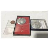 Souvenir penny and two ornaments