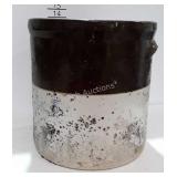 Crock 5 gallon Brown over White