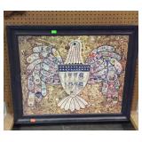 Framed eagle design puzzle 35x29