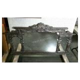 Large ornate, over the mantle mirror. 55"×31".
