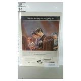 Life Magazine advertising page in plastic