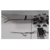 Two metal lawn decor items