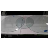 Three pcs of Round Glass, two are 28" one is 20"