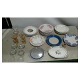 Assorted dishes and glassware.
