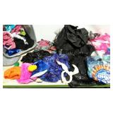 Tote of costumes and assorted other clothing