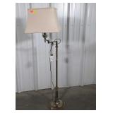 Stiffel Floor Lamp, brass pole lamp with swing