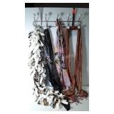 Over the door coat rack with scarves