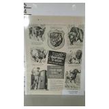 Life Magazine advertising page in plastic
