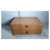 Silver chest with bottom drawer