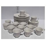 China, 36-pcs Johnson Brothers ironstone pattern,