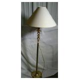 Floor lamp. Brass. Needs some work on top. No