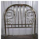 Brass Headboard, arched top design on a newer