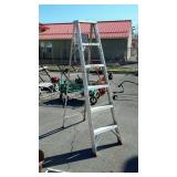 Werners 6 foot aluminum step ladder household