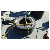 Racing tire swing