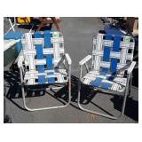 Two Folding lawn chairs