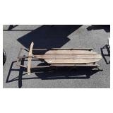 Brown runner sled