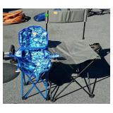 Two folding  chairs one child size