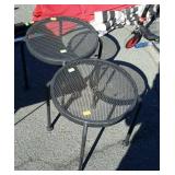 Two patio side tables