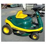 Yard bug riding mower tear in seat