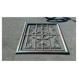 Metal wall art decor frame 50 by 45 in does have