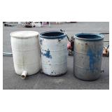 Three rain barrels