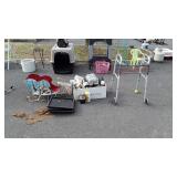 Group lot, includes walker, Christmas sled,