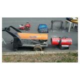 Two heaters: Reddy heater 65 -100000 BTU propane