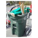 treasure find commercial size trash can filled