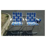 Two folding chairs
