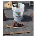 Bucket with misc tools