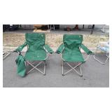 Two Folding Camping chairs