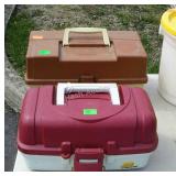 Two tackle boxes