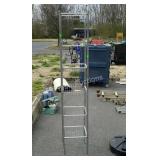 Tall six bin craft shelf