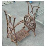Cast iron sewing stand base