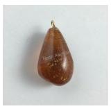 Honey amber gemstone pendant