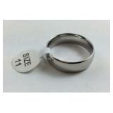 Size 11, stainless steel wedding band