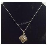 Sterling silver necklace on 18" chain