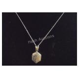 Sterling silver locket necklace