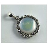 Sterling silver Marcasite pendant