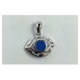 Sterling silver eye pendant
