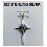 Sterling silver cross pendant