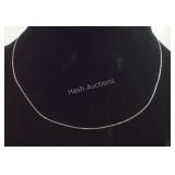Sterling silver 18" chain