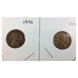 1941 Wheat Penny and 1946 Wheat Penny