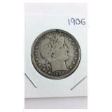 1906 Barber Half Dollar