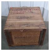 Advertising Wooden Shipping Crate, marked