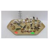 Figurines, bone china figures, mini vases,