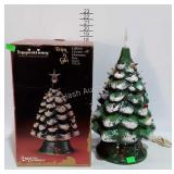 Ceramic lighted Christmas Tree, with box, note is