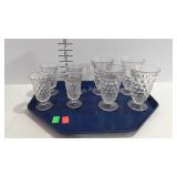 8-pcs Fostoria Early American pattern - four 6"