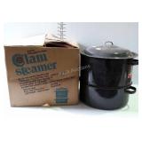 Enamel Ware - Clam Steamer pot with box