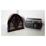 2 Radios - 1 arched vintage look Philco -tested &
